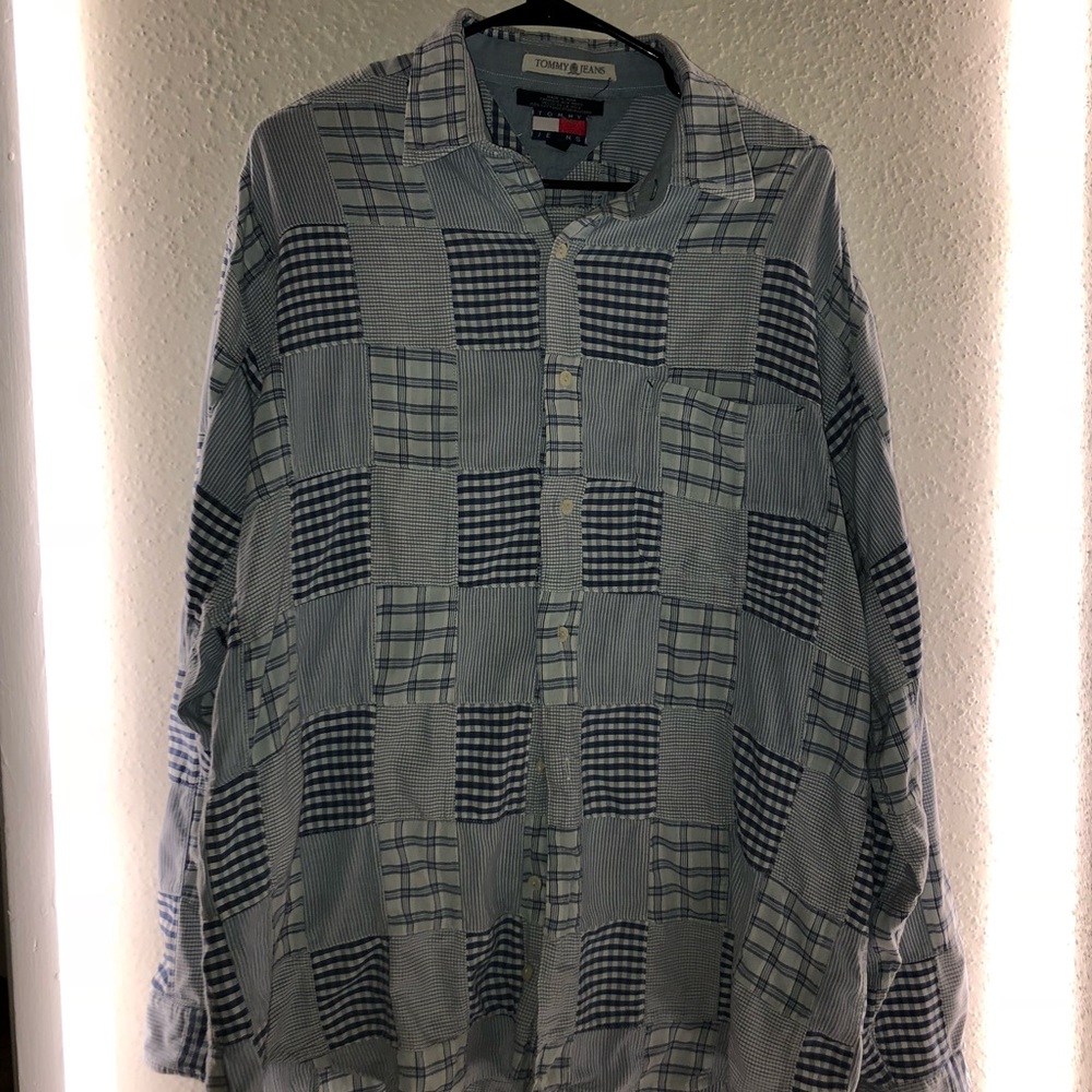 Vintage Tommy Hilfiger Patchwork Button Up